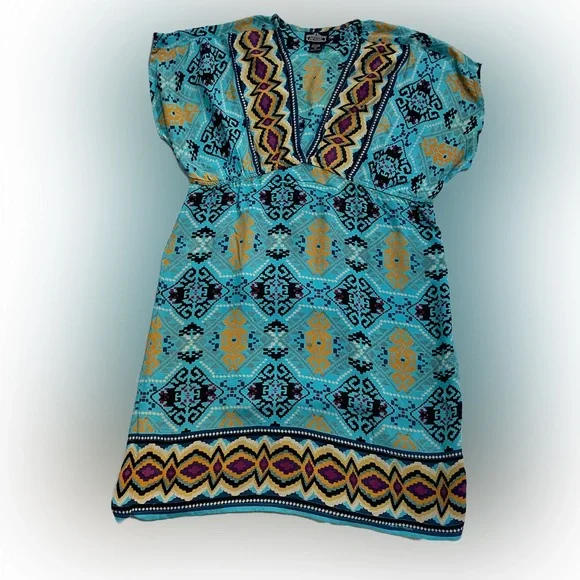 Dotti | Swim | Angie Womens Coverup Dress Swim Tunic Sizel Multicolor |  Poshmark